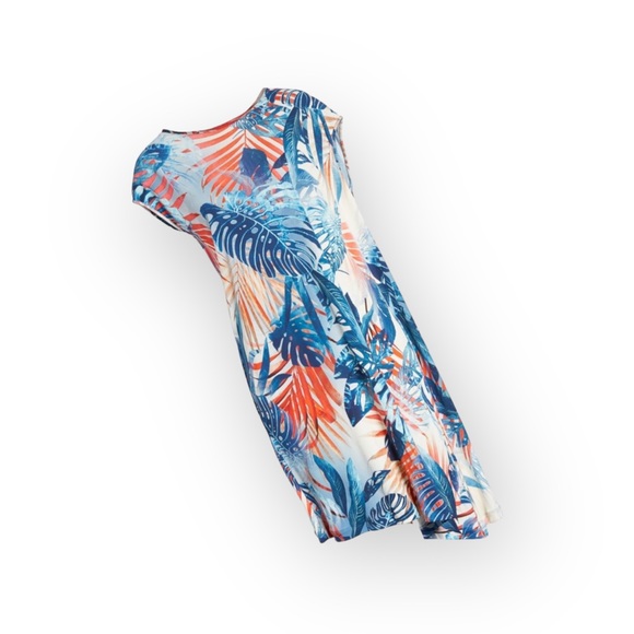 new JPG Jean Paul Gaultier Fuzzi ⚤ Asymmetrical Silk Dress ⚤ Zaffiro Leaf Print - Picture 7 of 16